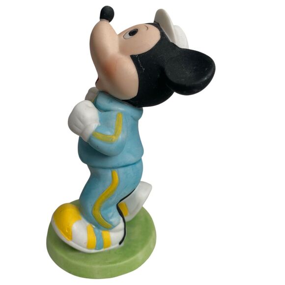 Vintage Disney Minnie Mickey Mouse Jogging Workout Aerobics Ceramic Figurines - Picture 4 of 13